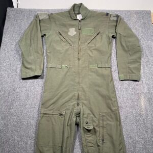 US Air Force Flight Suit CWU-27/P Sage Green One Piece Coveralls Mens 42L